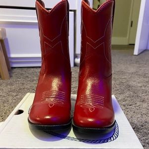 Toddler Red Cowgirl Boots size 8